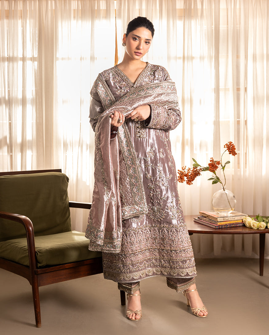 Mushq | Sunehri Lama Silk | Hamna