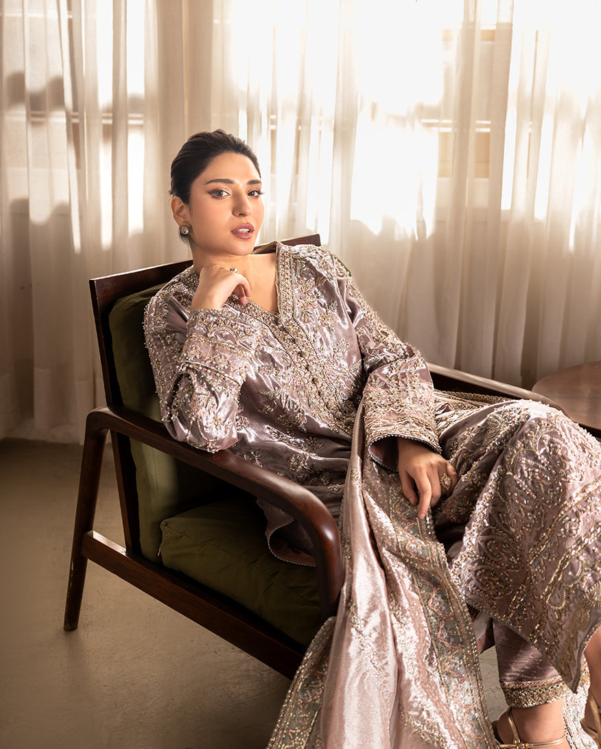 Mushq | Sunehri Lama Silk | Hamna