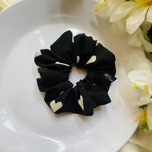 Hearts - Printed Scrunchie - 1 piece - Miss Scrunchie