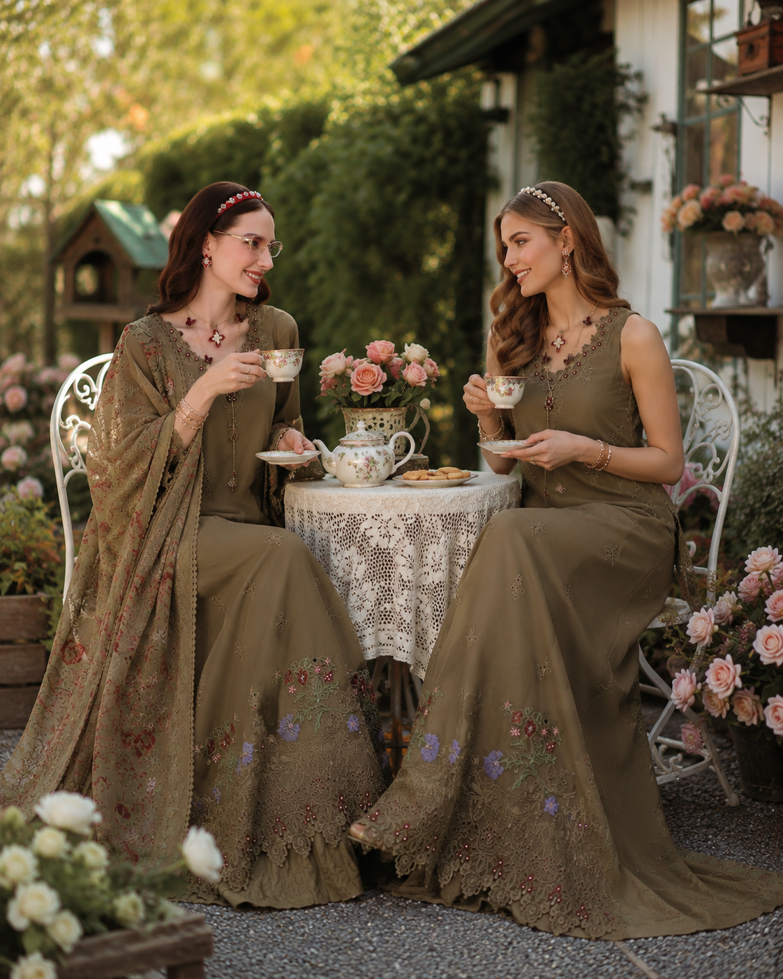 Noor by Saadia Asad | Noor Eid Printskhas 26 |D8 – Mocha Sienna
