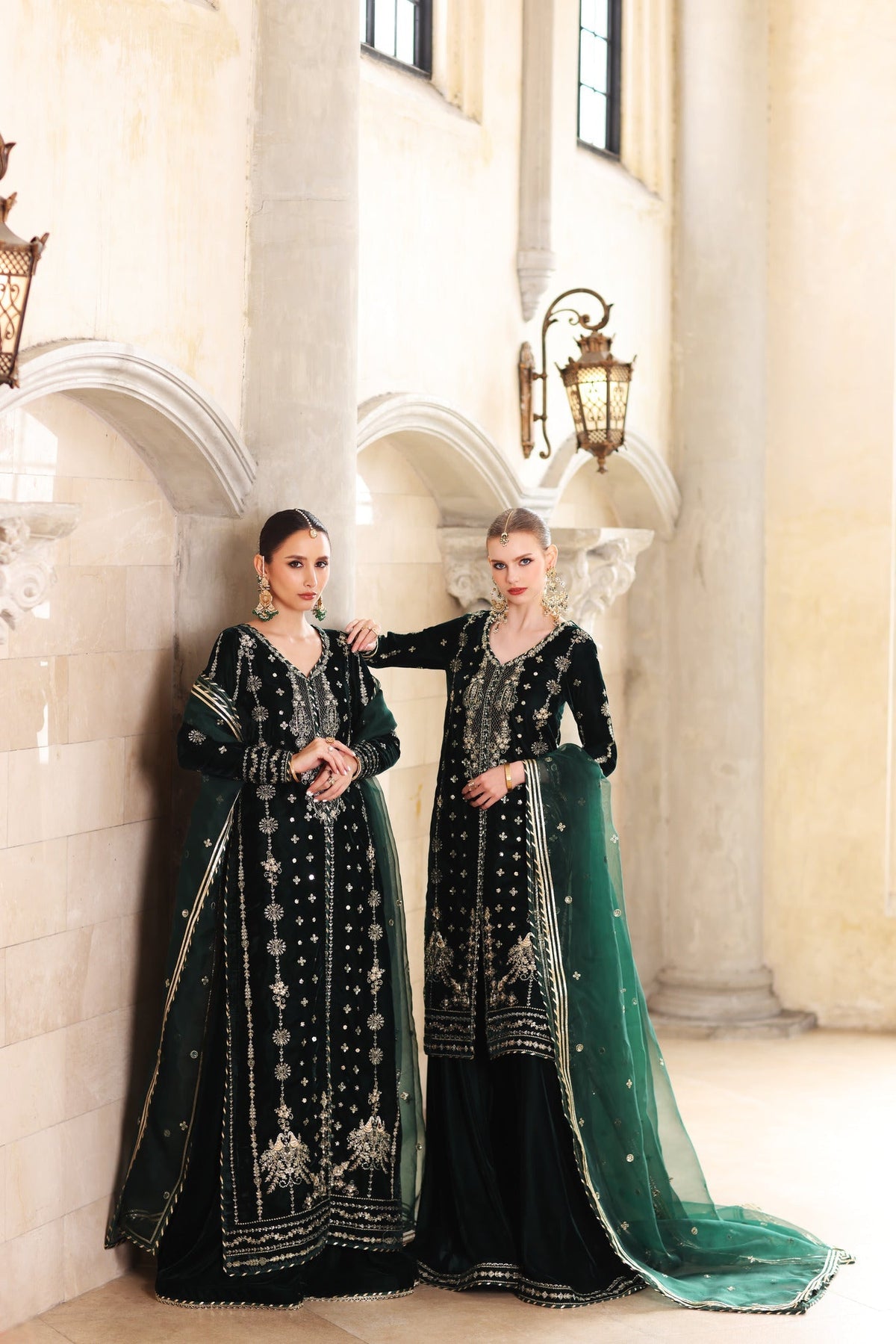 Noor by Saadia Asad | Handcrafted Velvet 25 |Zamurrud