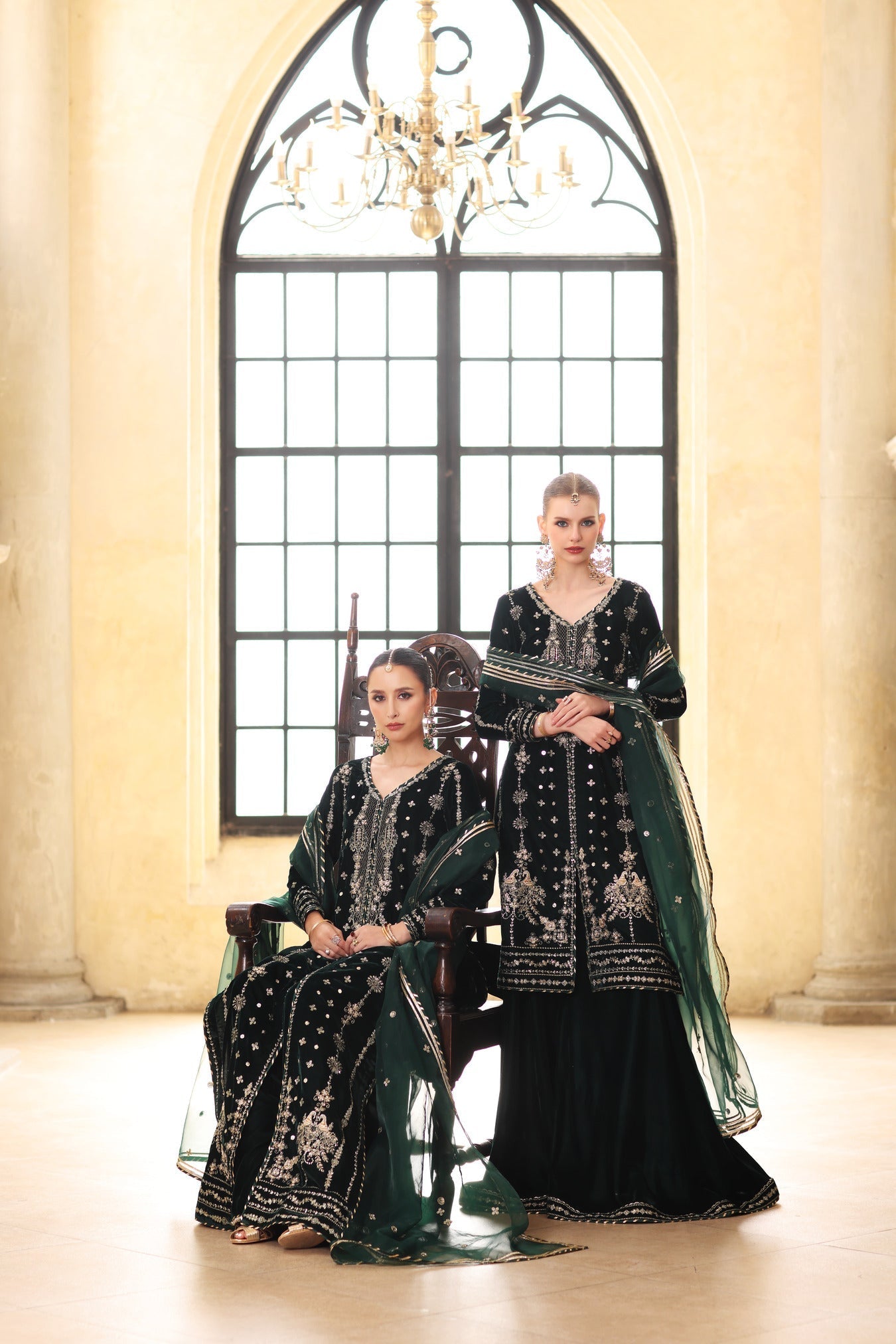 Noor by Saadia Asad | Handcrafted Velvet 25 |Zamurrud