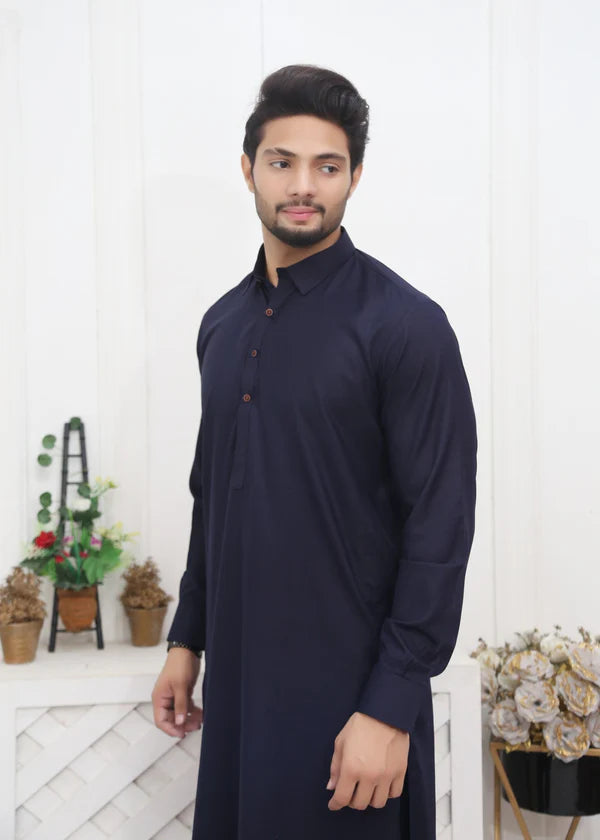 Navy Blue Shalwar Kameez - Dress Designers
