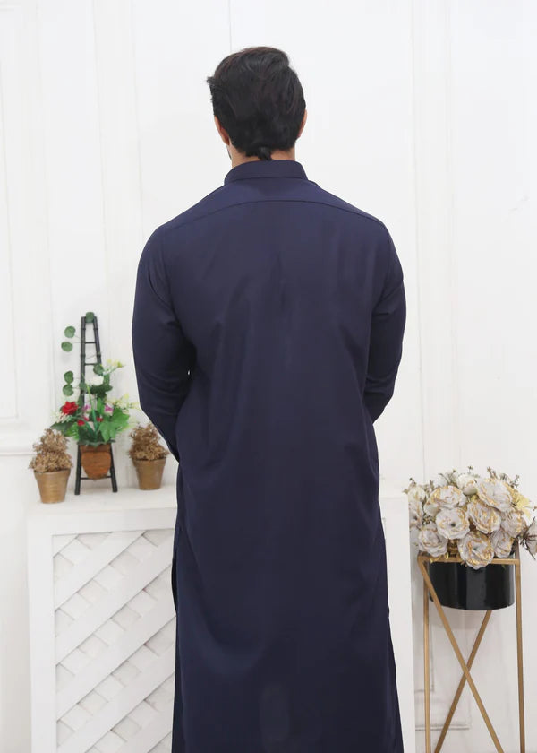 Navy Blue Shalwar Kameez - Dress Designers
