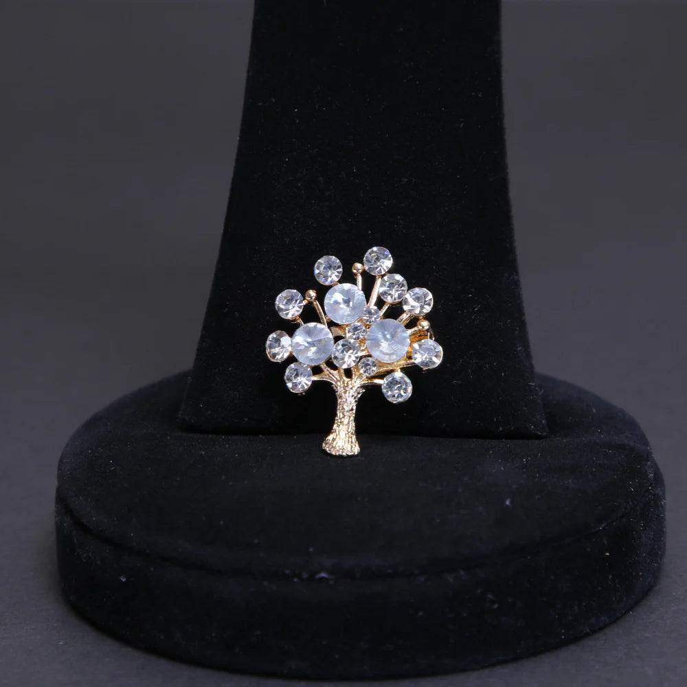 Zaywer| Silver Stone Silver Coating Scarf Pin 460 - Zaywer