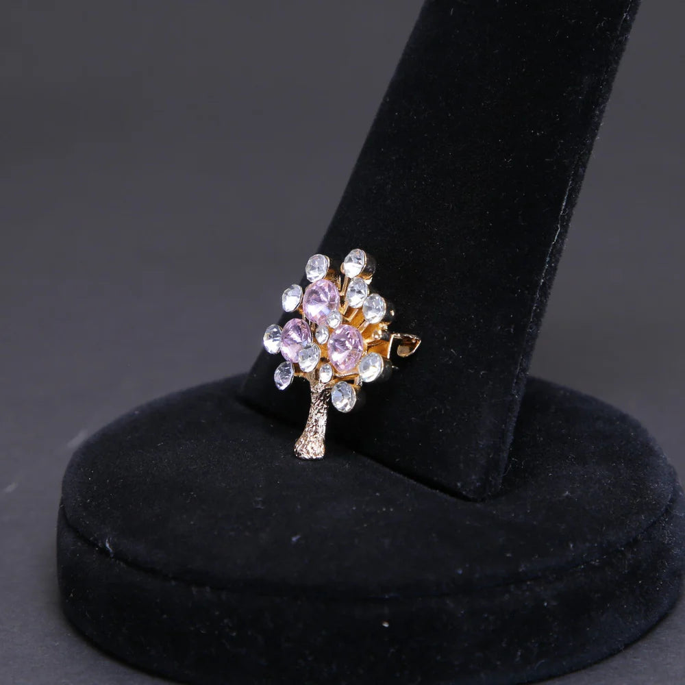 Zaywer| Pink silver Stone Gold Plated Scarf Pin 470 - Zaywer
