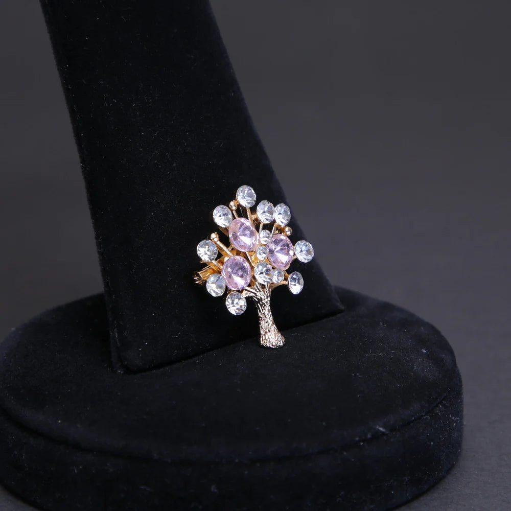 Zaywer| Pink silver Stone Gold Plated Scarf Pin 470 - Zaywer