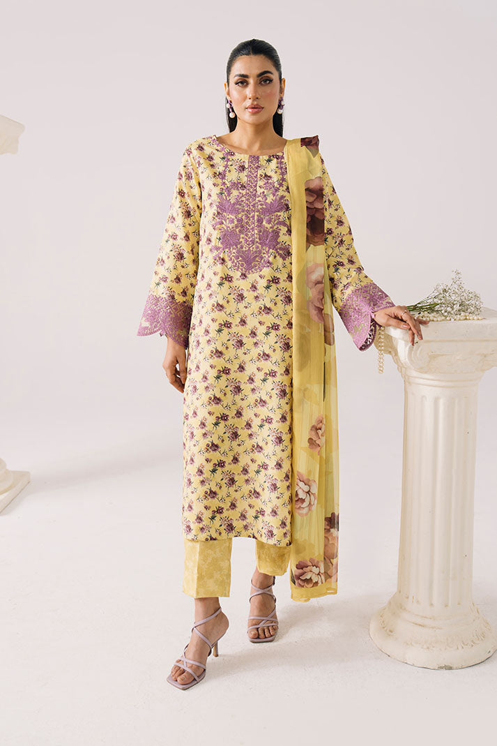 Imrozia Premium | Floral Atelier Lawn | IPL-16 Jasmine Atelier