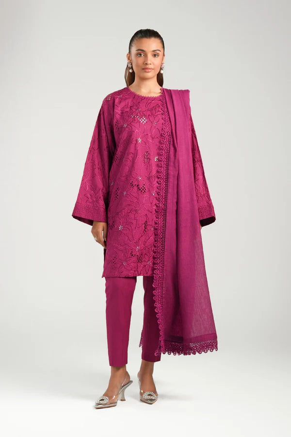 Maria B | Basics RTW | 3 Pc Embroidered Dobby Suit | MB-CS25-13