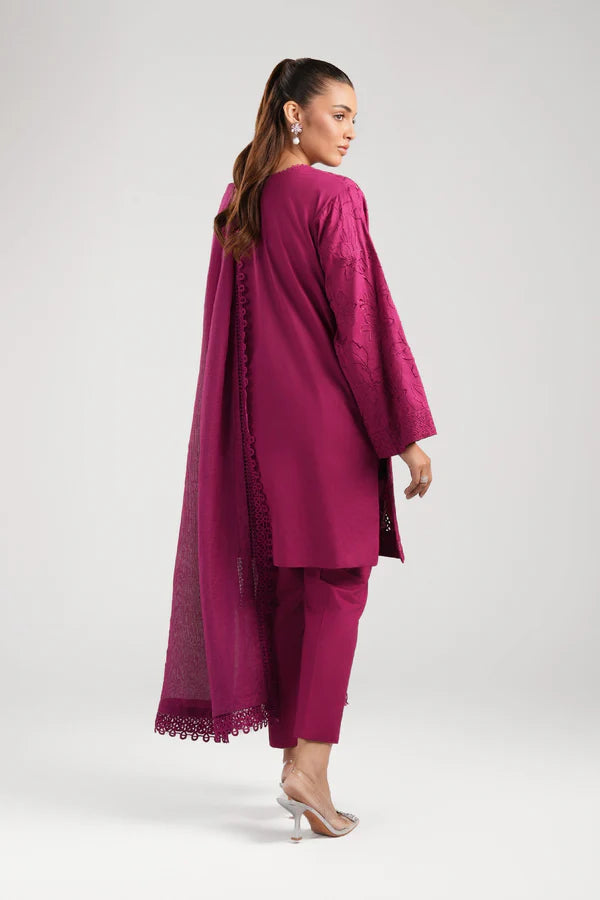 Maria B | Basics RTW | 3 Pc Embroidered Dobby Suit | MB-CS25-13
