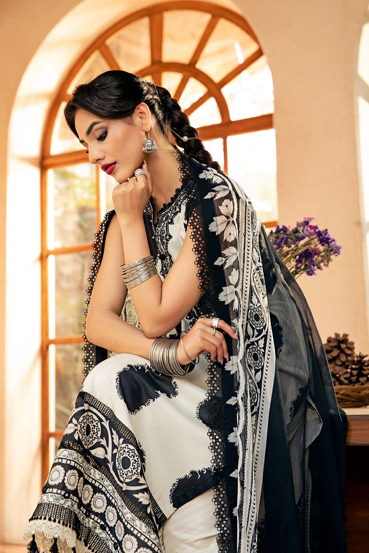 Maria B | Eid Basic Lawn | MB-CUS25-911B