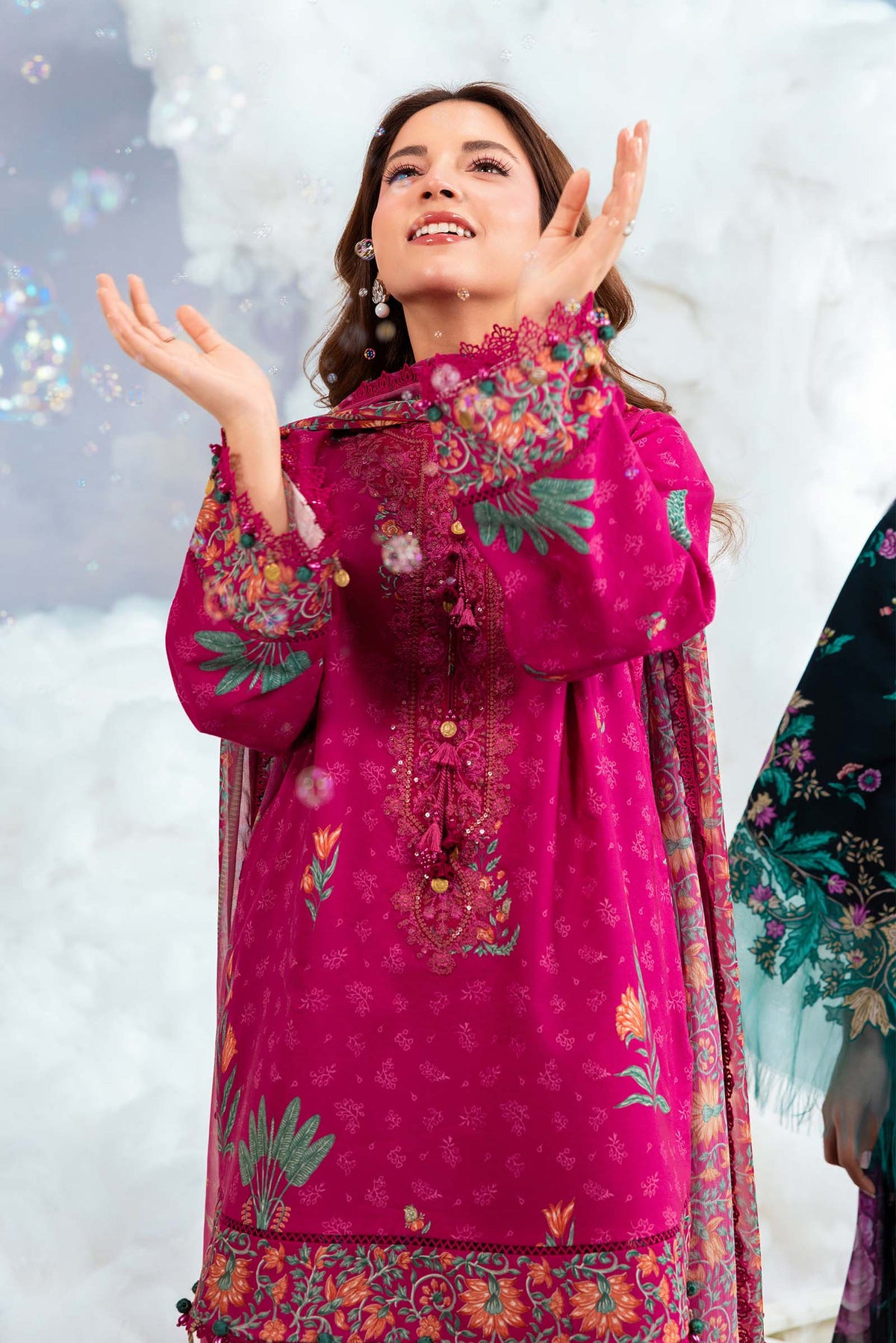 Maria B | M Basics Dreamscape Eid Lawn | MB-CUSV14-03B