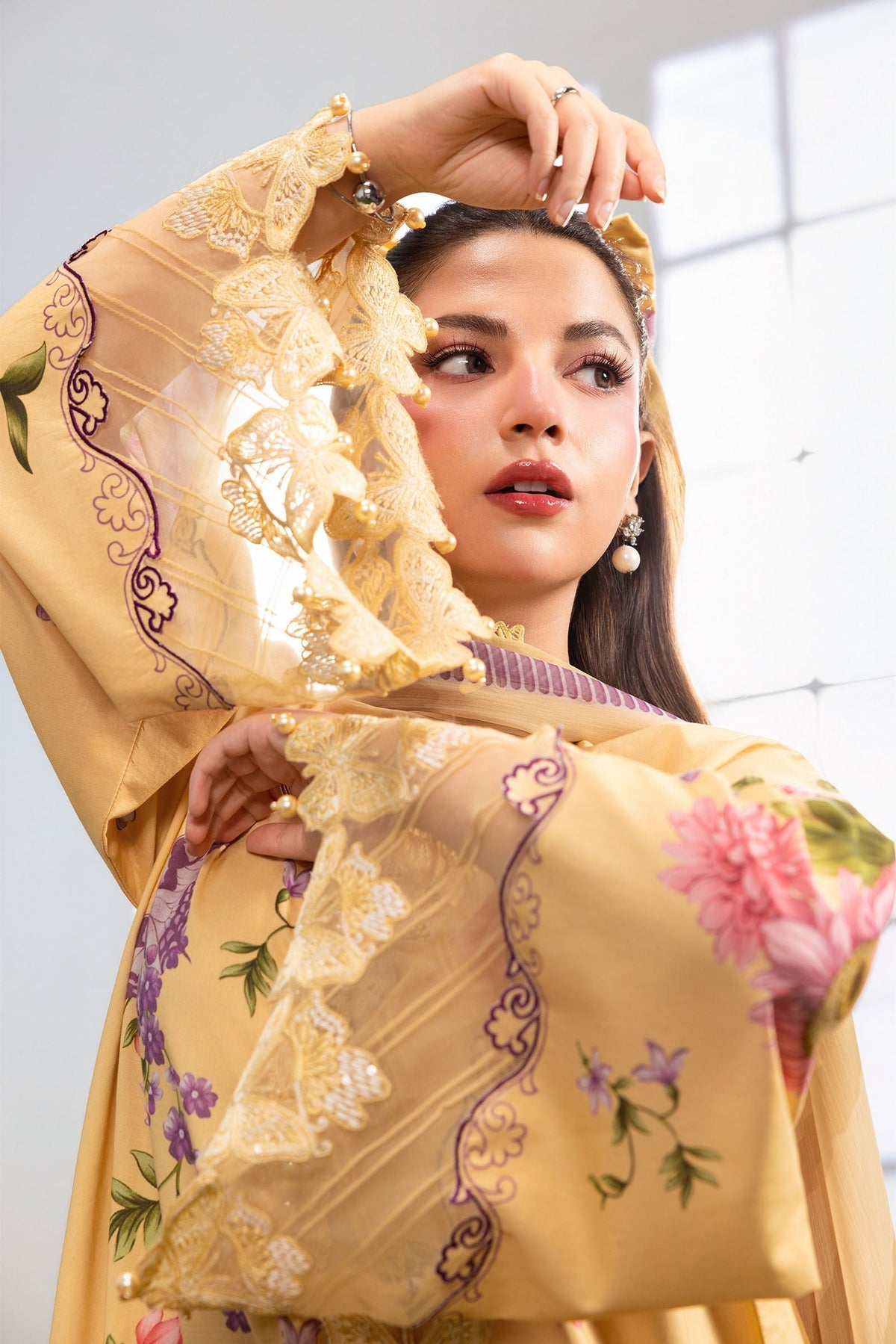 Maria B | M Basics Dreamscape Eid Lawn | MB-CUSV14-04B