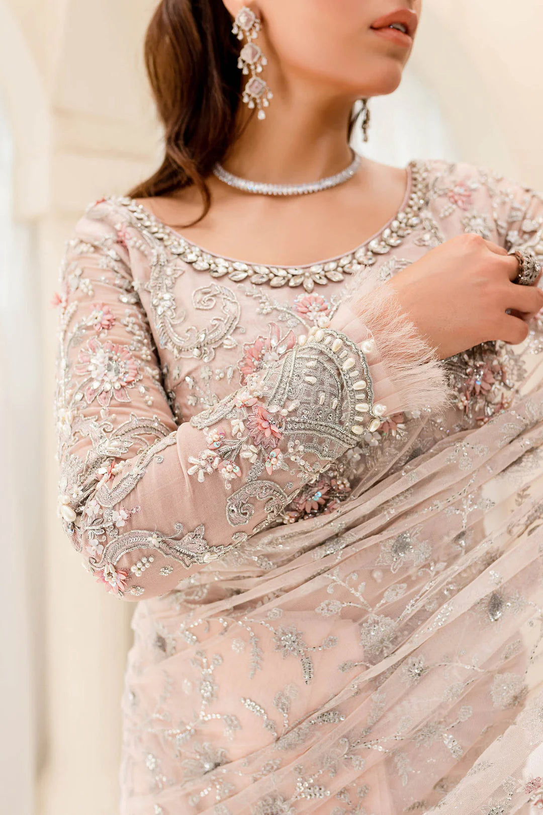 Maria B | Bridal Couture | Pale Pink MC-909