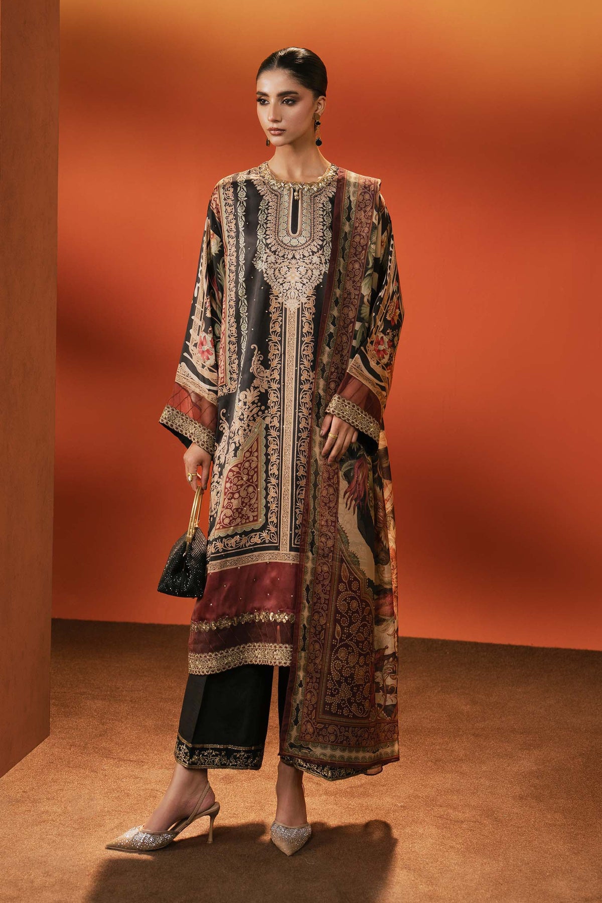 Maria B | Luxury Pret Pre Fall | MPS-EF26-02R1-Black