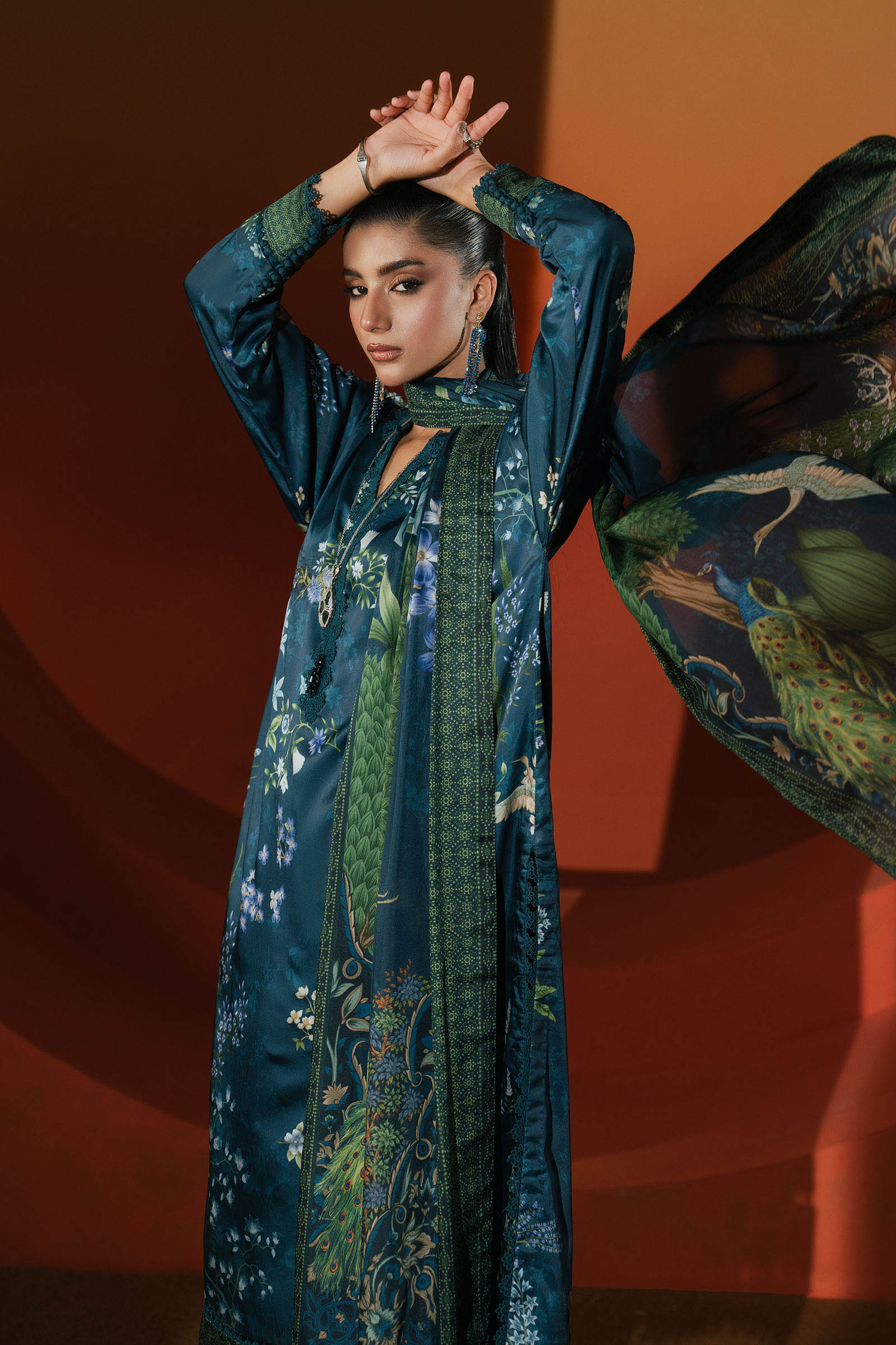 Maria B | Silk Prints | Satin Silk Suit SS-04