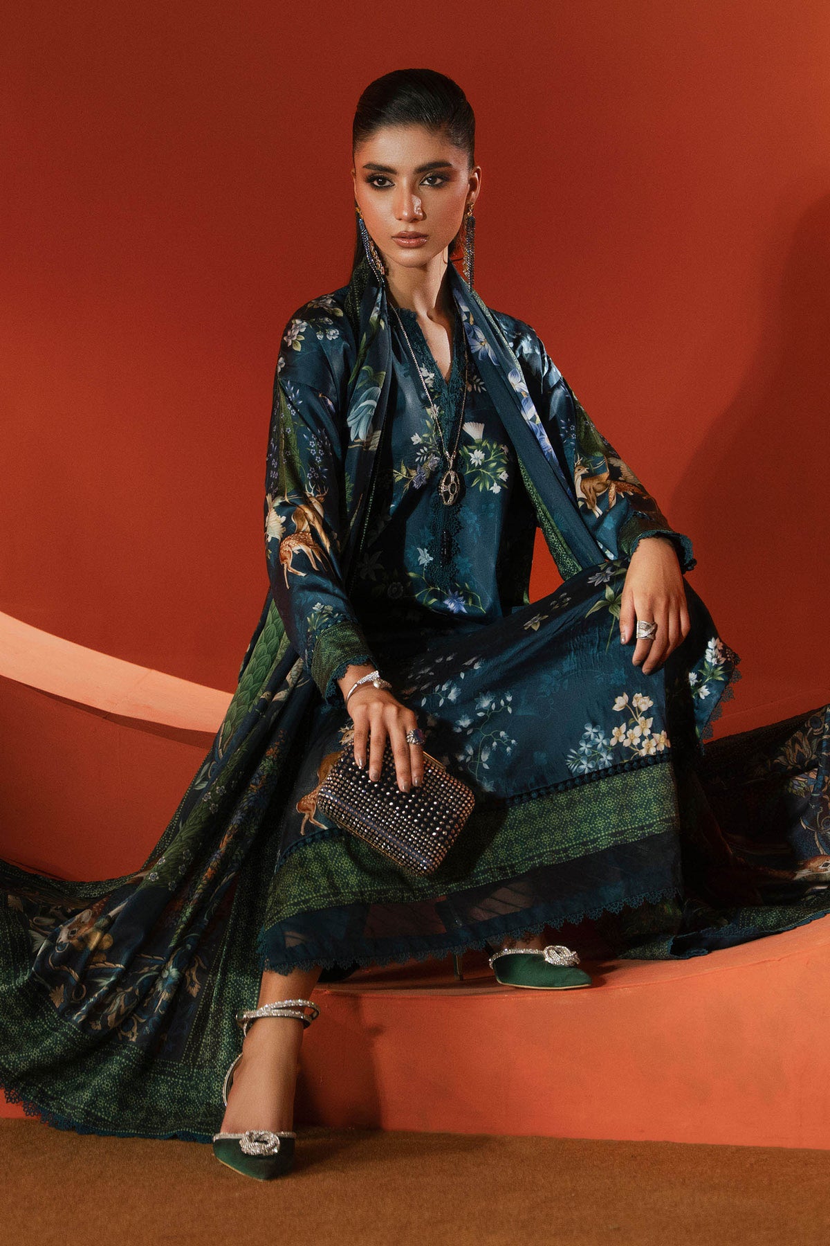 Maria B | Luxury Pret Pre Fall | MPS-EF26-05R1-Teal