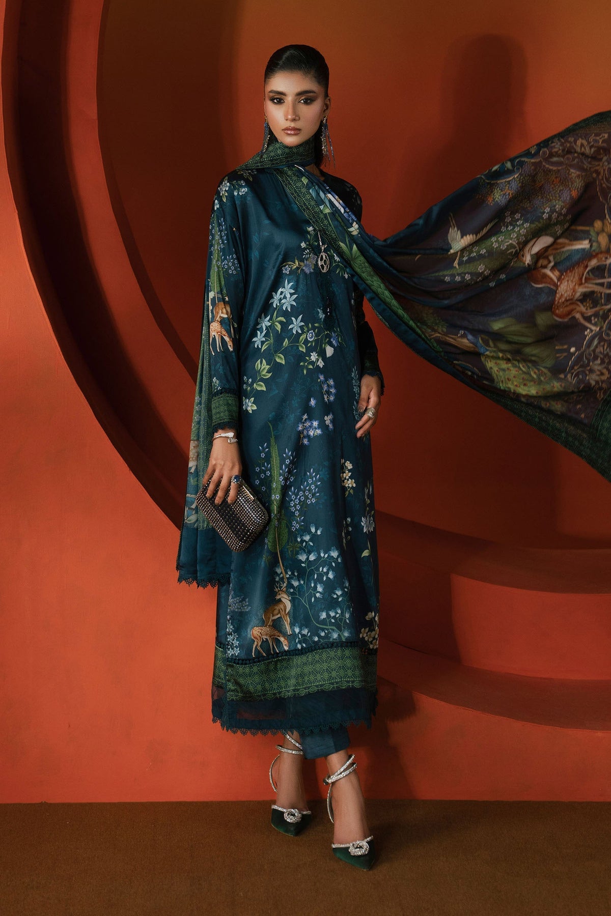 Maria B | Luxury Pret Pre Fall | MPS-EF26-05R1-Teal