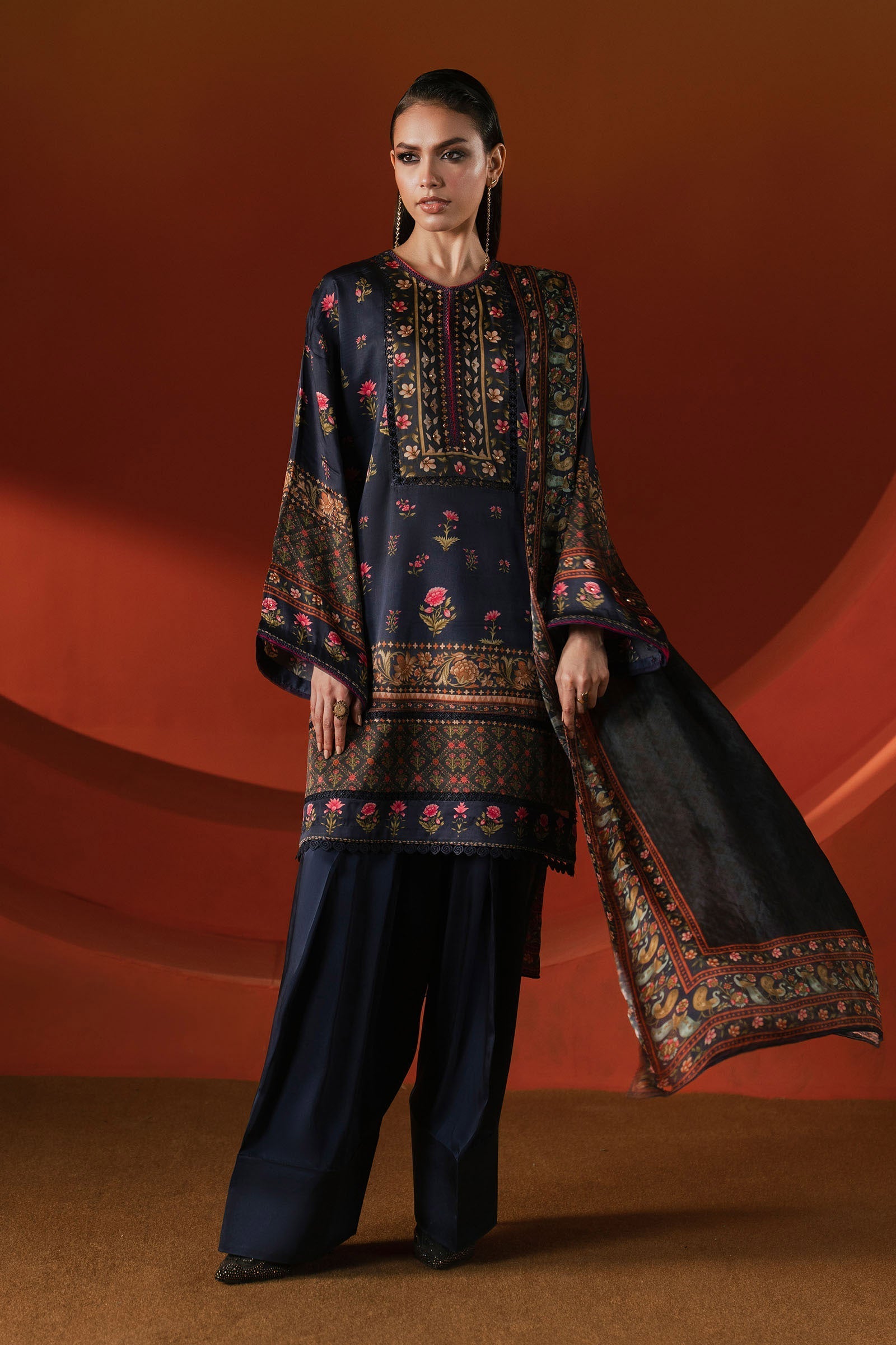 Maria B | Silk Prints | Satin Silk Suit SS-05