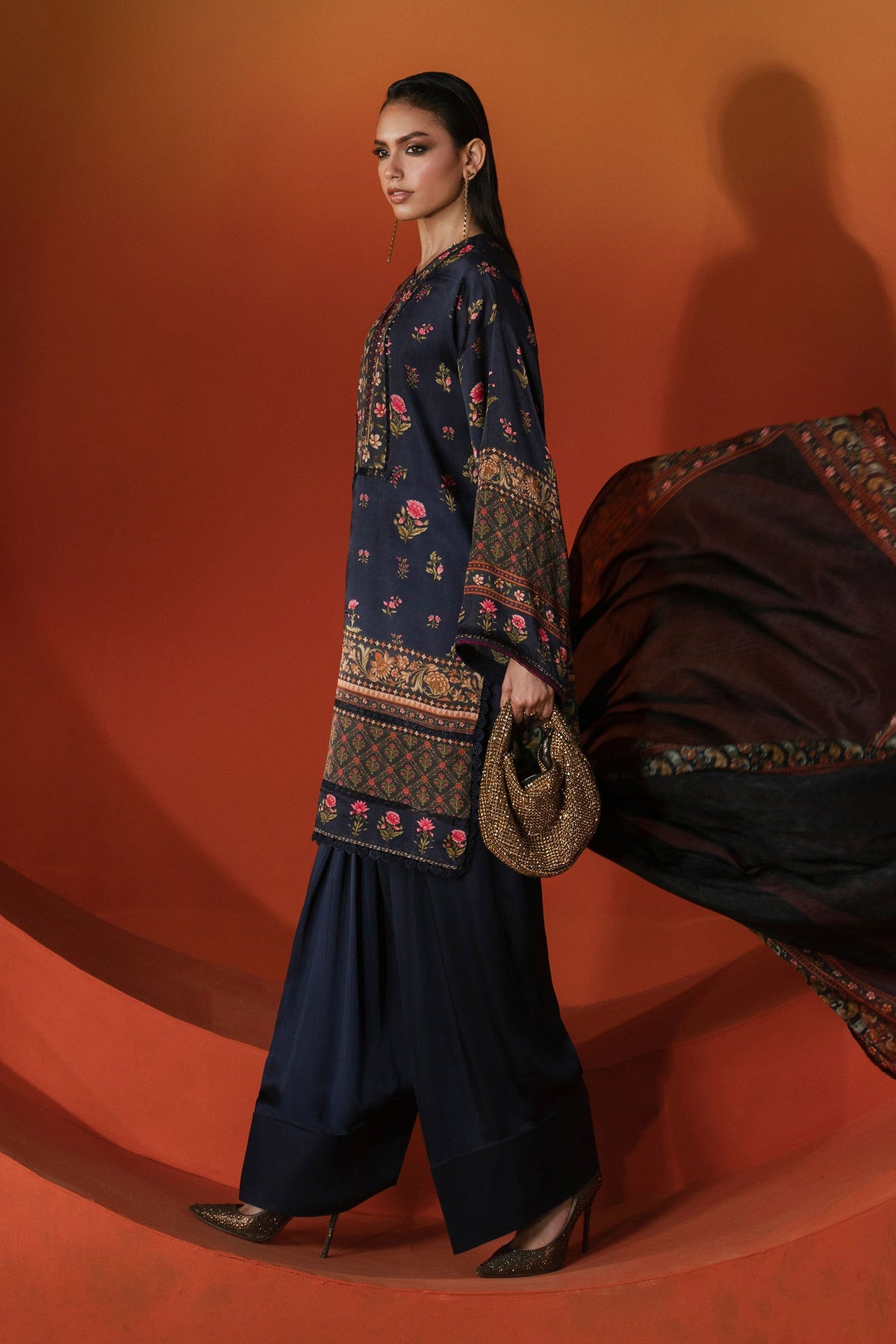 Maria B | Luxury Pret Pre Fall | MPS-EF26-07R1-Blue