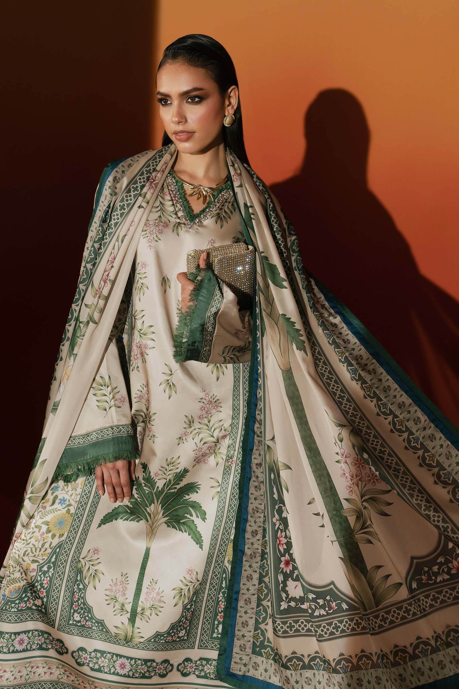 Maria B | Silk Prints | Satin Silk Suit SS-06