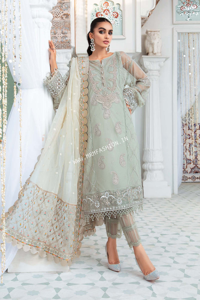 Maria B | Luxury Collection | EL-22-03-Pista Green