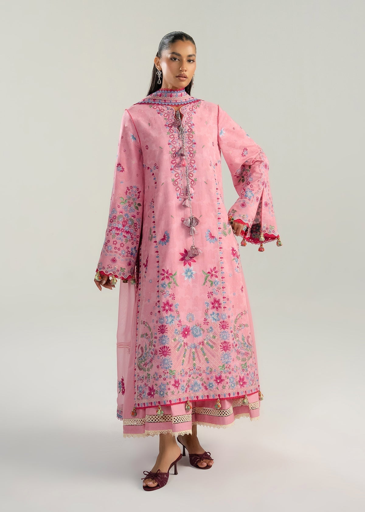 Hussain Rehar | Zan SS26 | Pembe