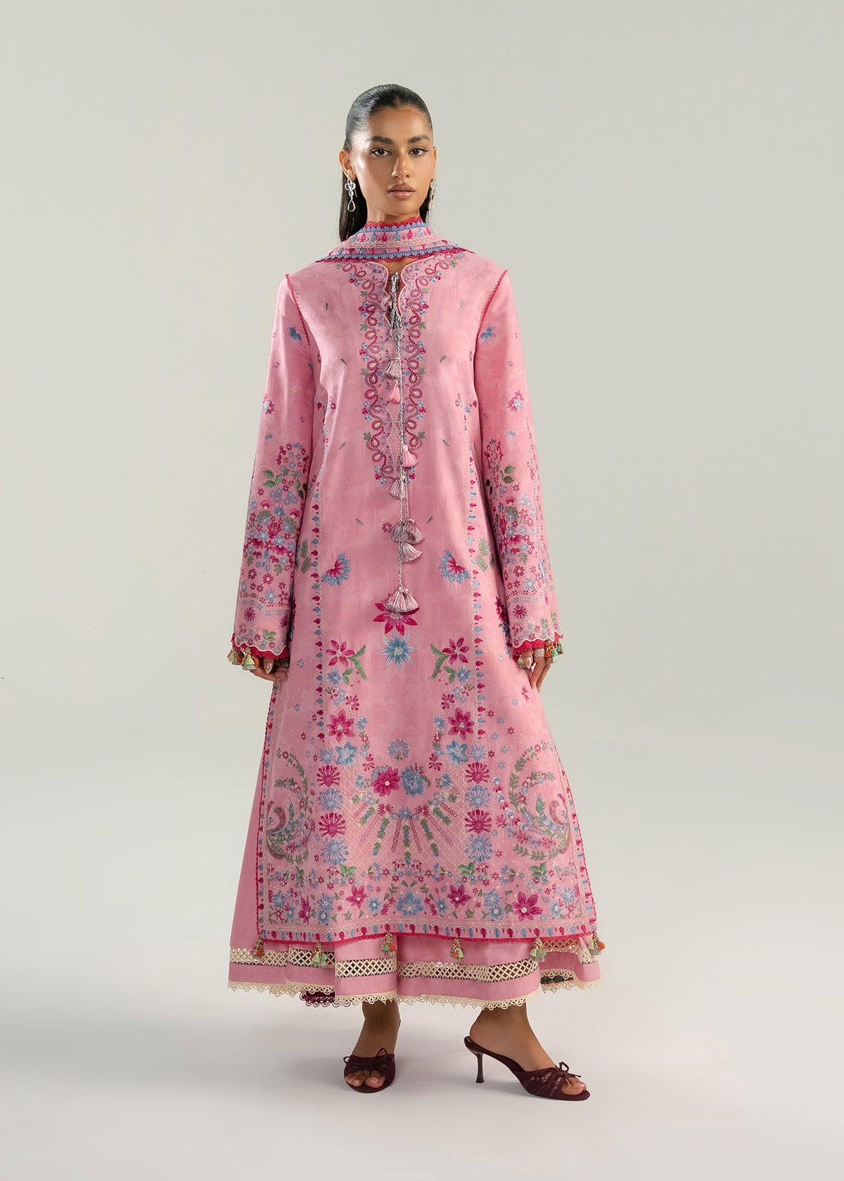 Hussain Rehar | Zan SS26 | Pembe