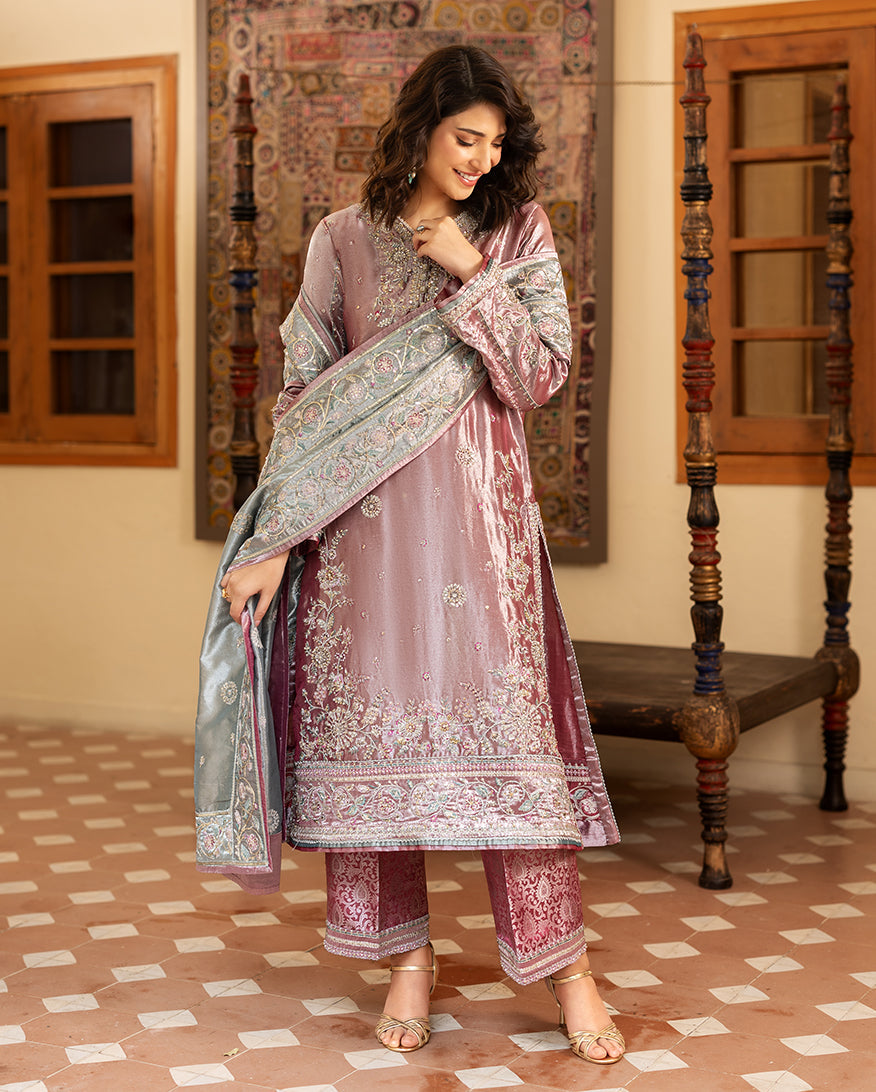 Mushq | Sunehri Lama Silk | Periwesh