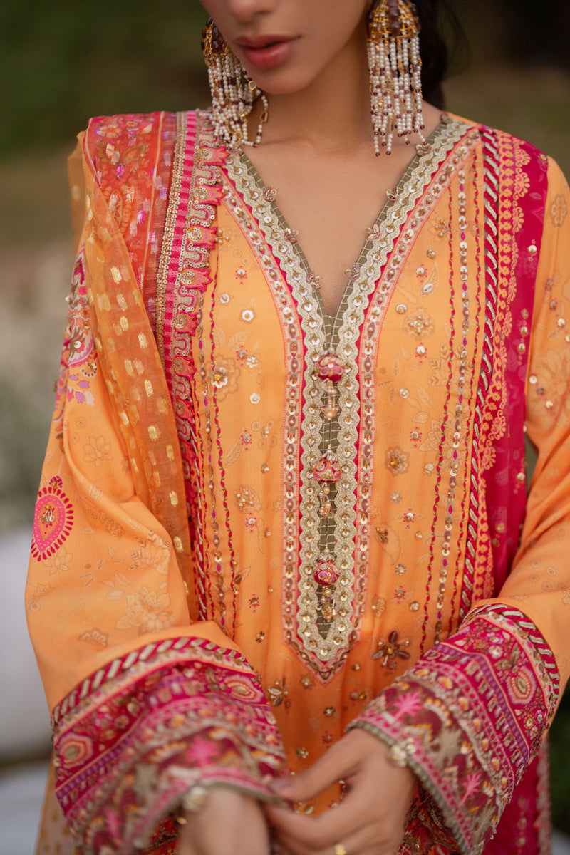 Qalamkar | Luxe Silk | UA-05 FIORE