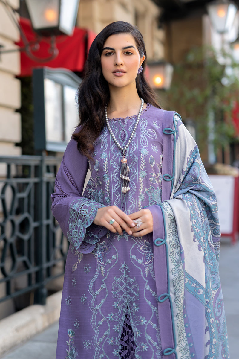 Rangrasiya | Carnation Winter Shawl | Lavender