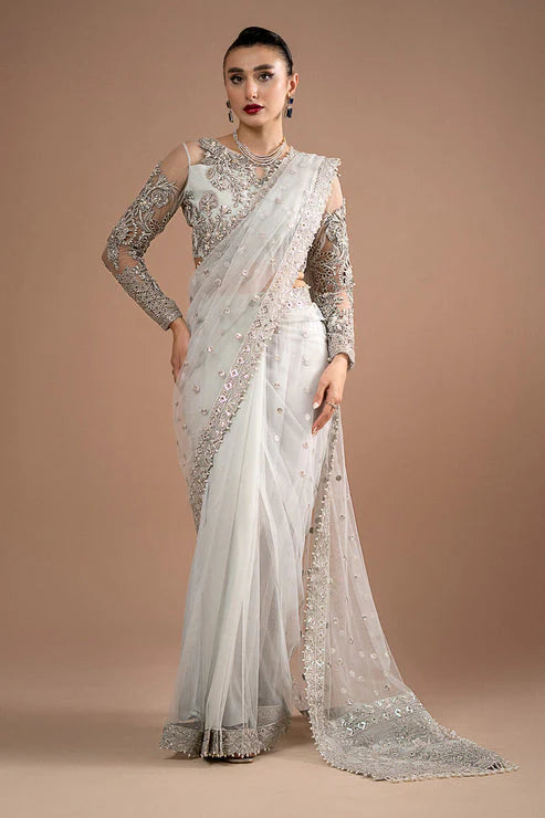 Imrozia Premium | Lumiere Luxury Sarees | 07 Misty Grey