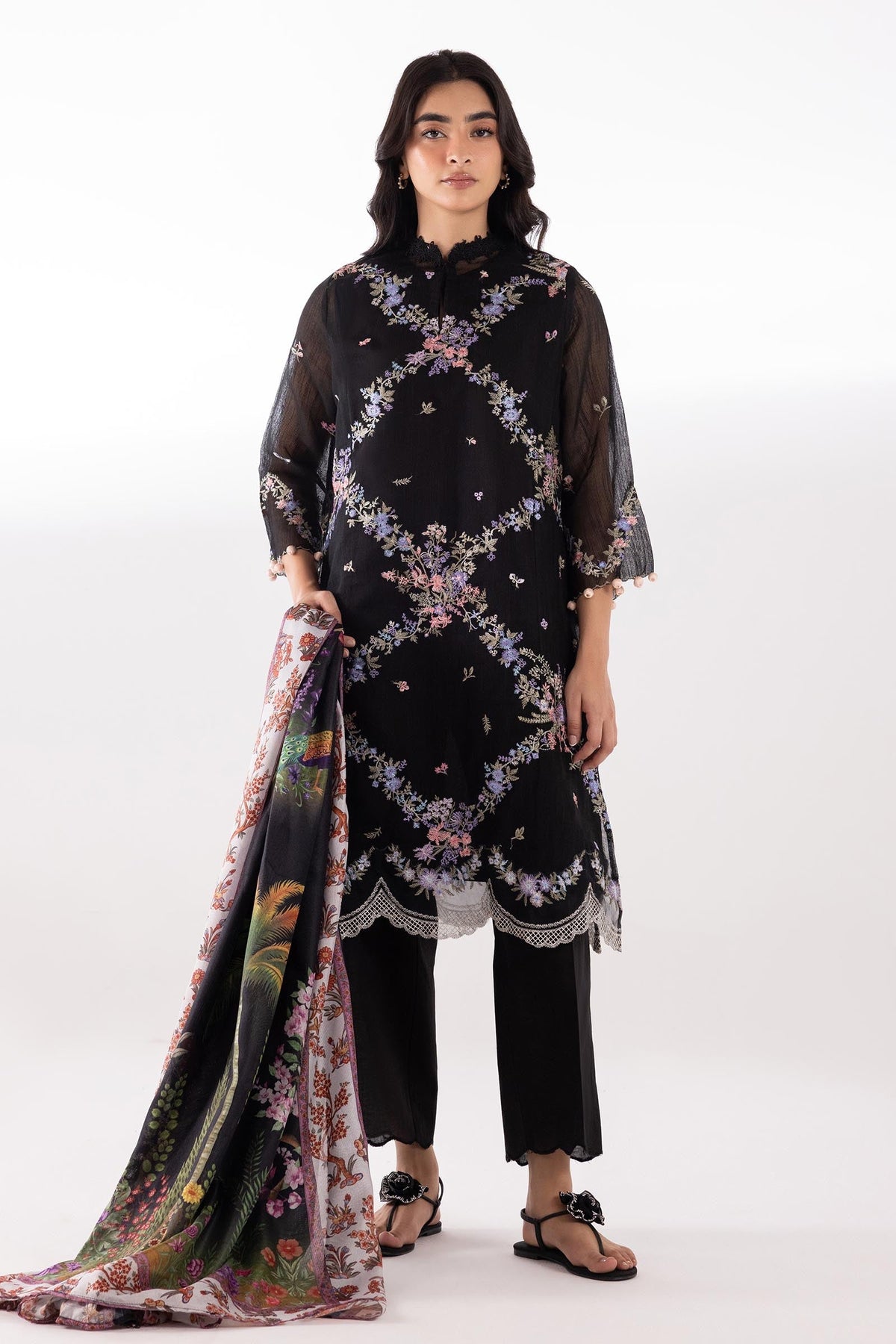 Sana Safinaz | Luxury Pret | Muzlin Lawn Suit SC26MUZ102BP3