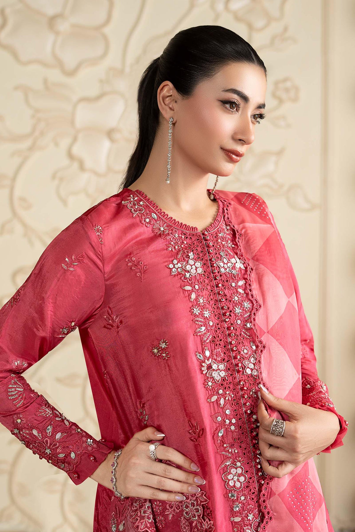 Maria B | Luxury Formals Pre Fall | SF-EA26-12-Pink