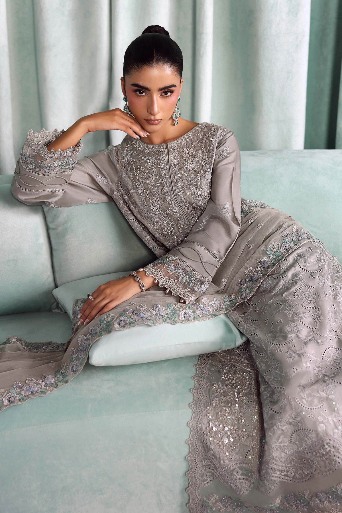 Maria B | Luxury Formals Pre Fall | SF-EA26-37-Grey