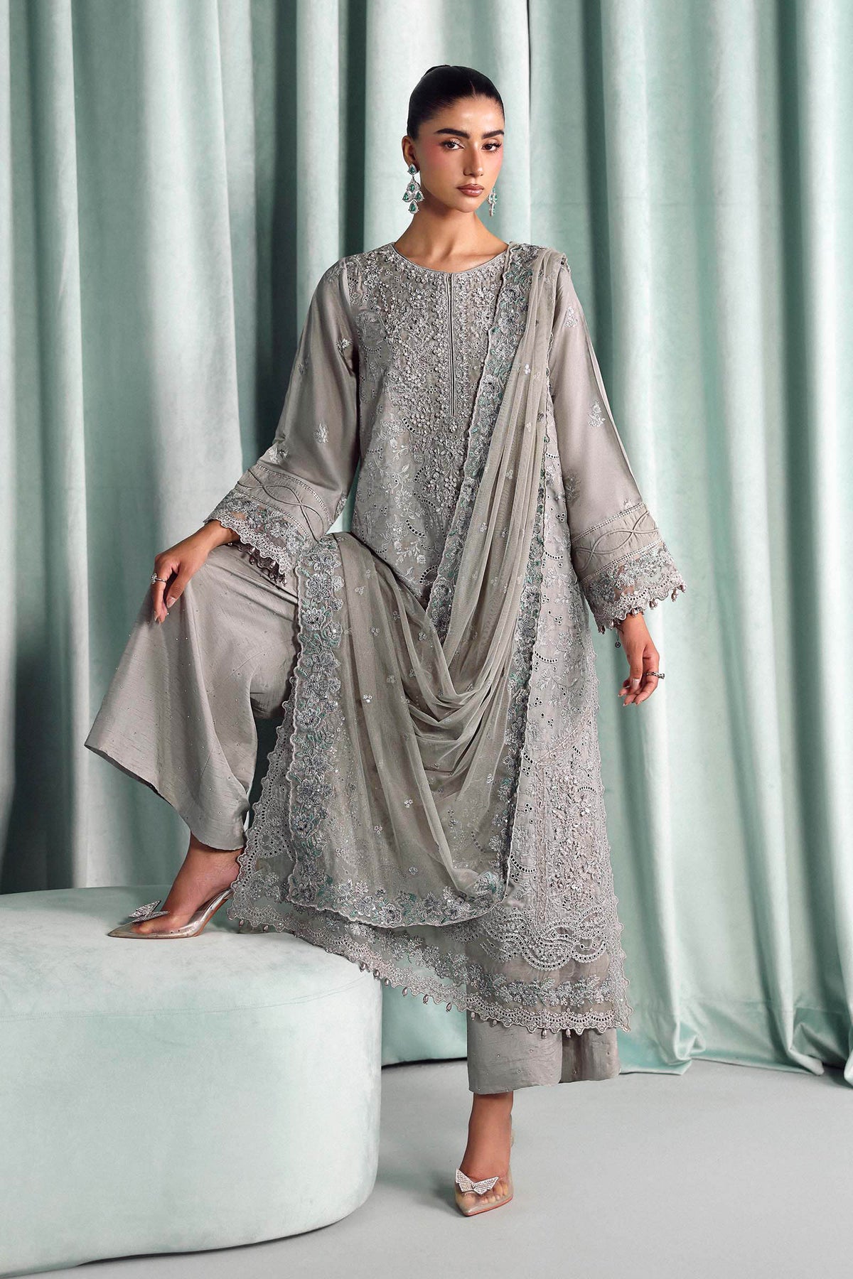 Maria B | Luxury Formals Pre Fall | SF-EA26-37-Grey