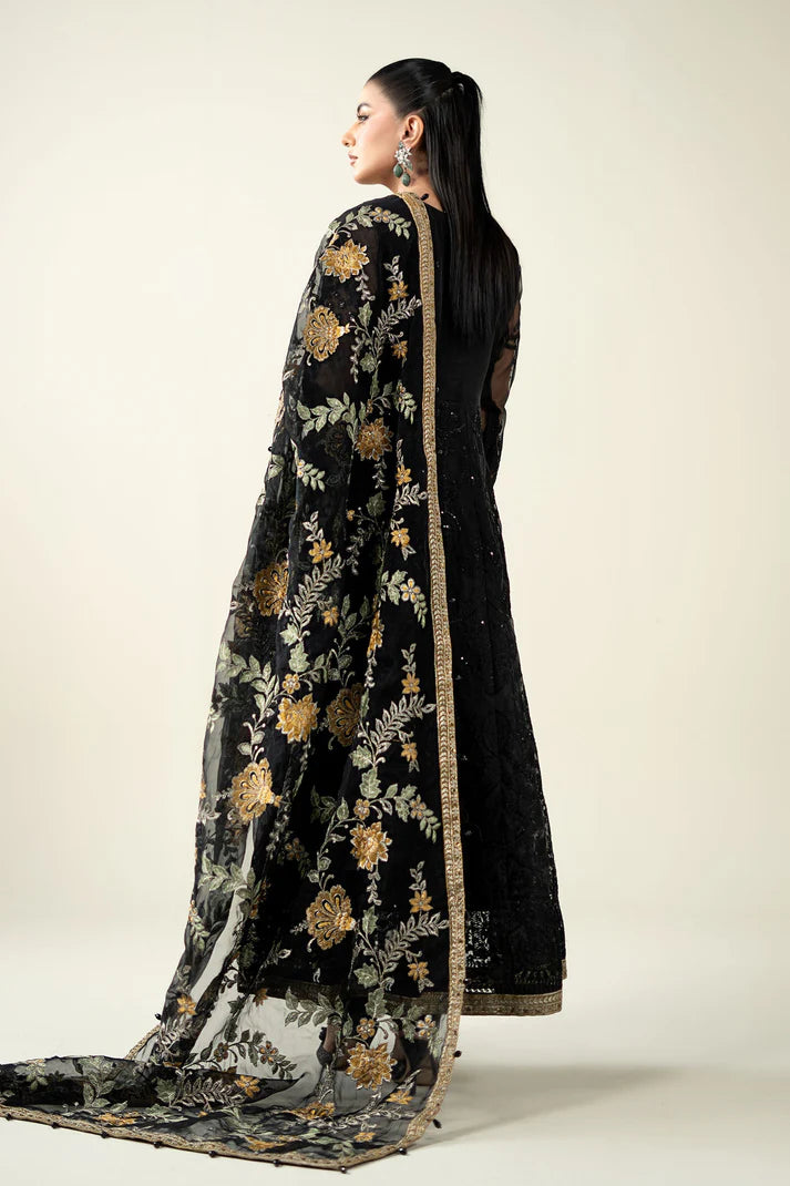 Maria B | Pre Fall Dresses | 3 Piece Embroidered Suit Black