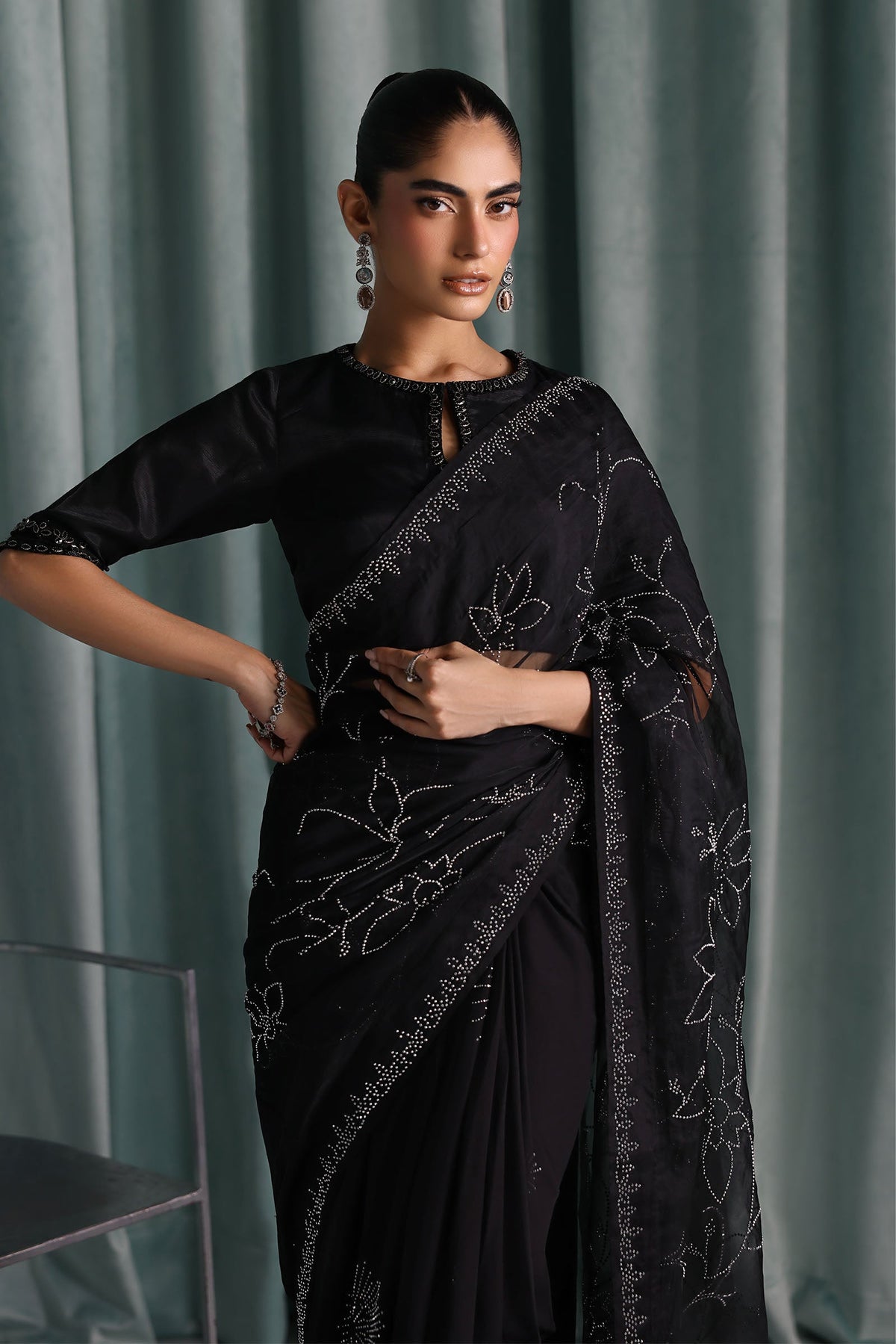 Maria B | Luxury Formals Pre Fall | SF-PF26-02-Black