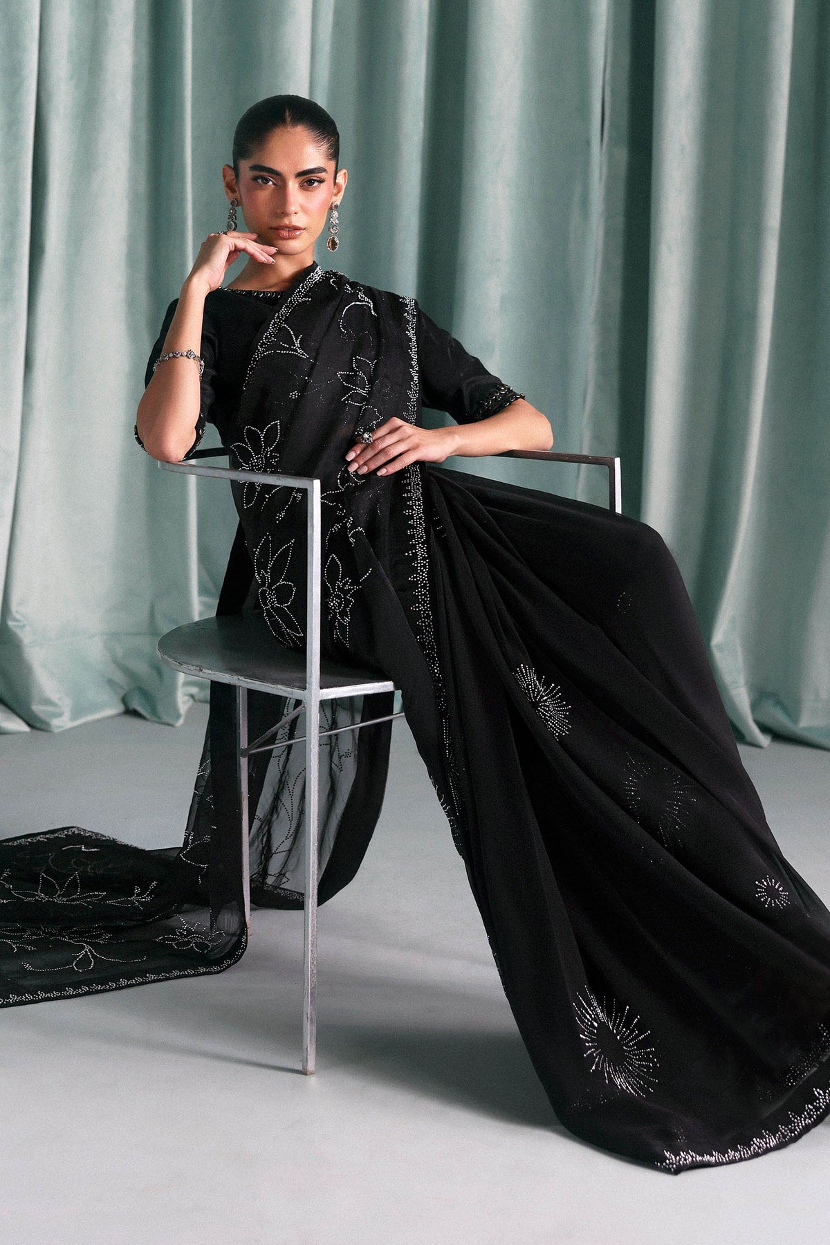 Maria B | Luxury Formals Pre Fall | SF-PF26-02-Black
