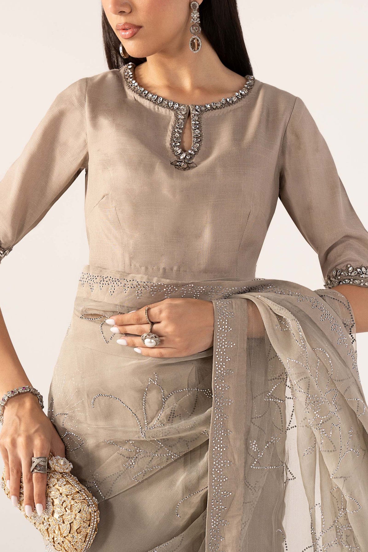 Maria B | Luxury Formals Pre Fall | SF-PF26-02-Grey