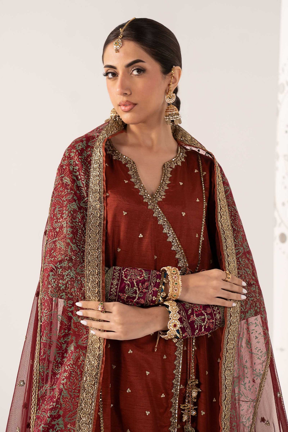 Maria B | Luxury Formals Pre Fall | SF-PF26-03-Mustard