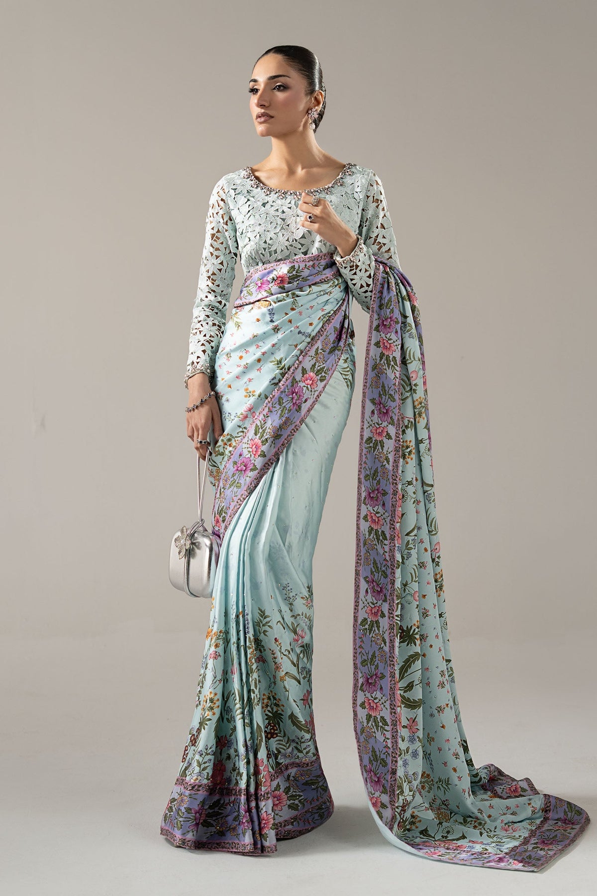 Maria B | Luxury Formals Pre Fall | SF-PF26-08-AQUA