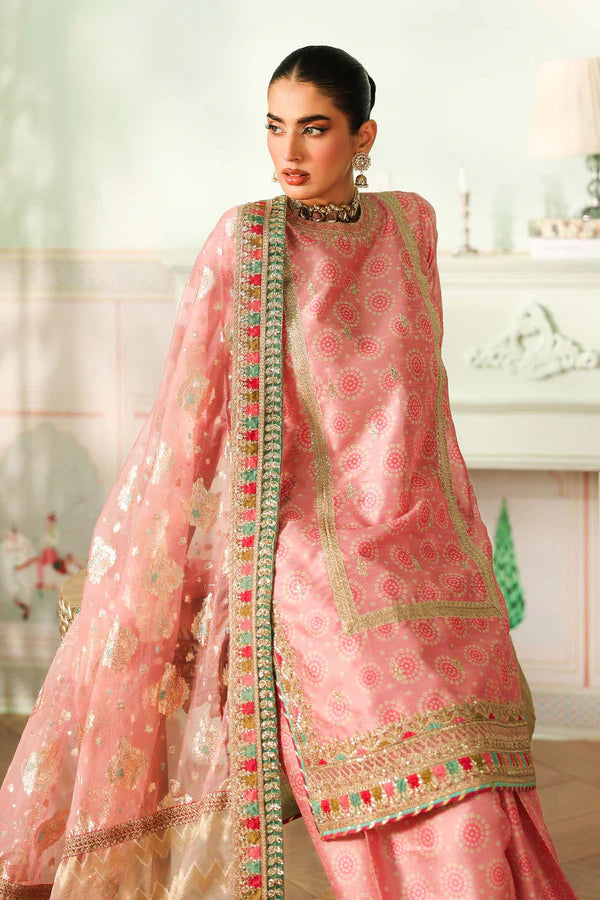 Maria B | Pre Fall Dresses | 3 Piece Embroidered Raw Silk Suit JJ