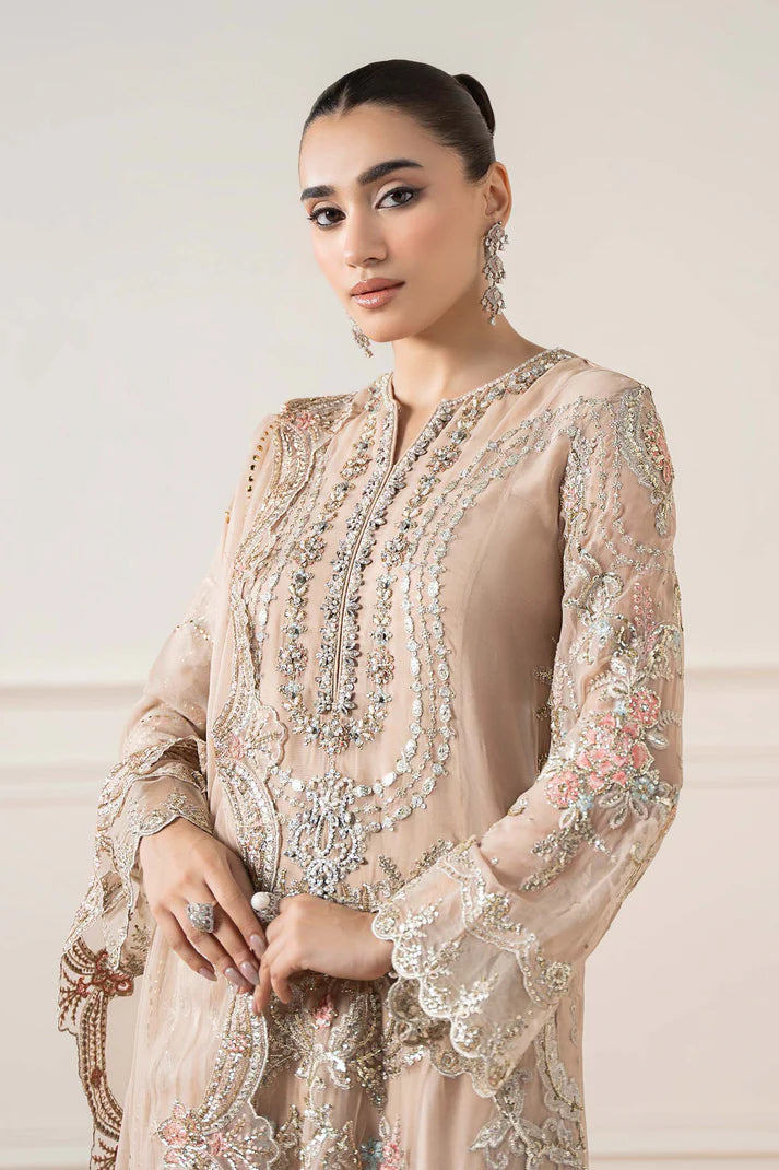Maria B | Pre Fall Dresses | 3 Piece Embroidered Chiffon Suit Skin