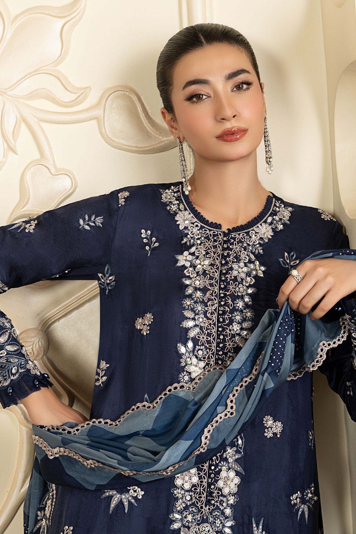 Maria B | Luxury Formals Pre Fall | SF-EA26-12-Blue