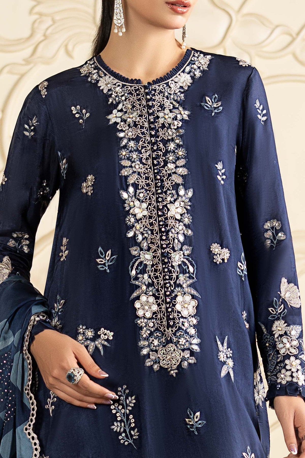 Maria B | Luxury Formals Pre Fall | SF-EA26-12-Blue