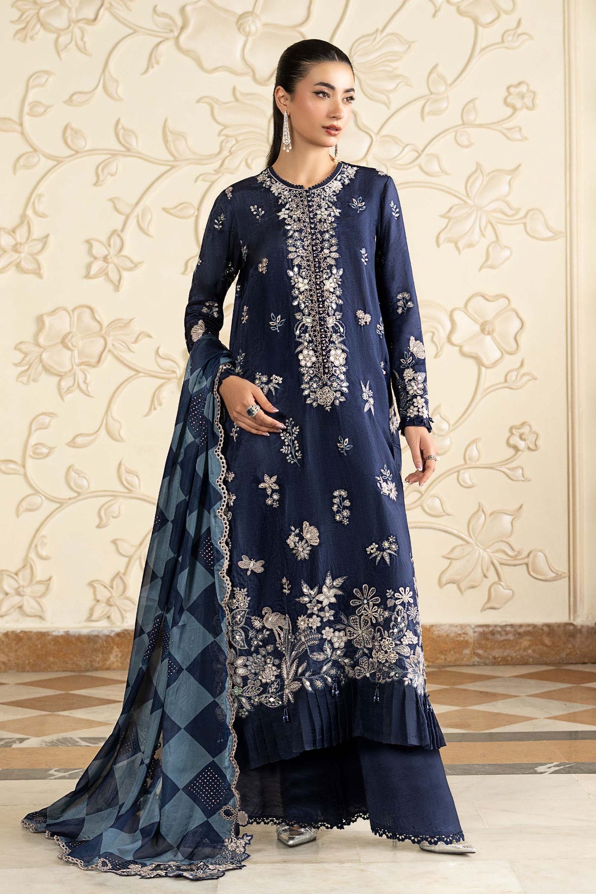 Maria B | Luxury Formals Pre Fall | SF-EA26-12-Blue