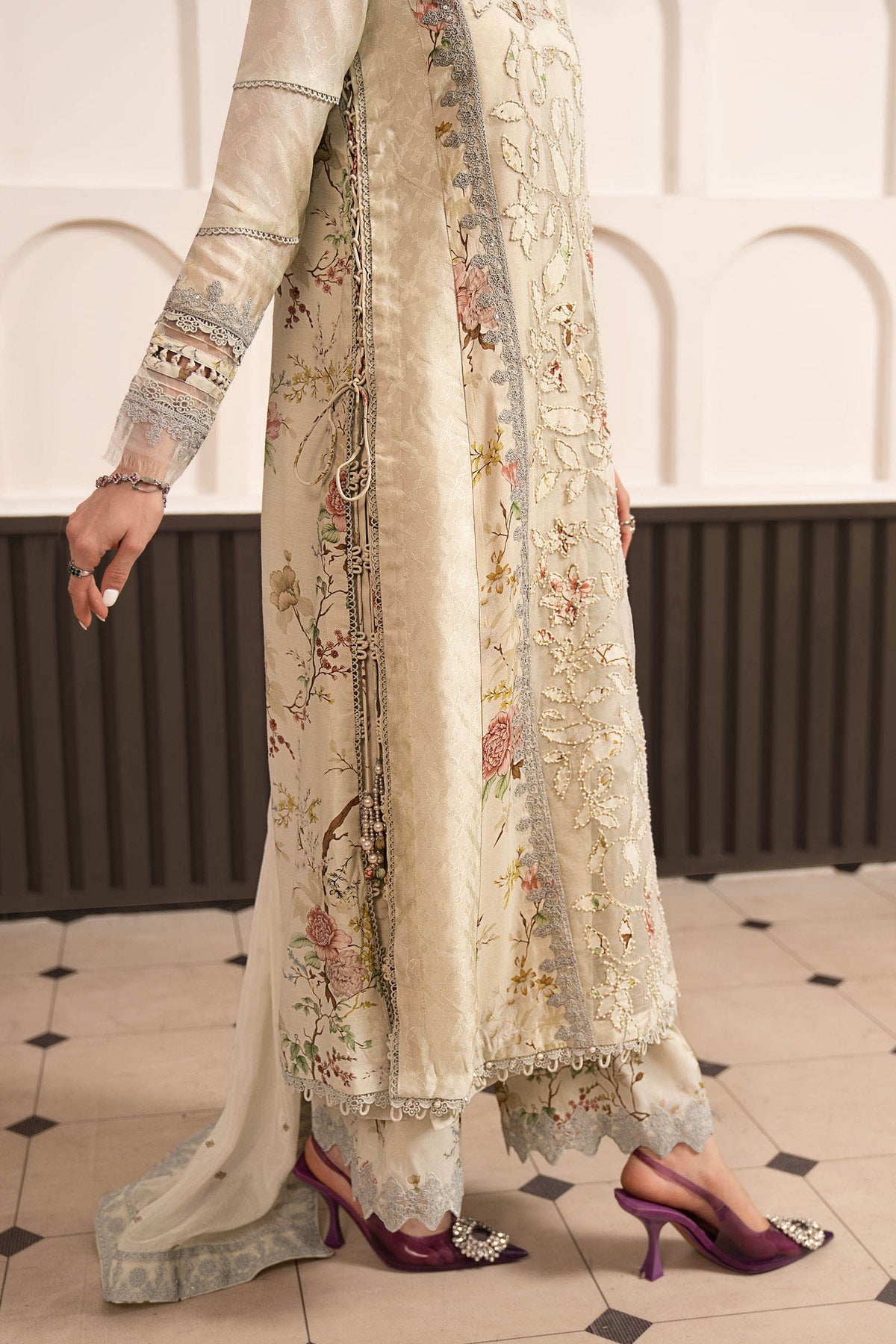 Maria B | Luxury Formals Pre Fall | SF-EA26-24-Light Yellow