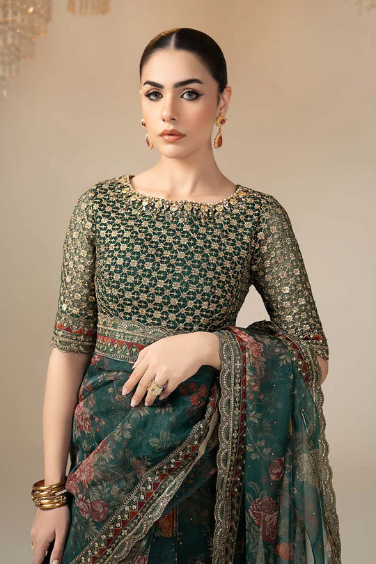 Maria B | Saree SF-EF24-08R1-Green
