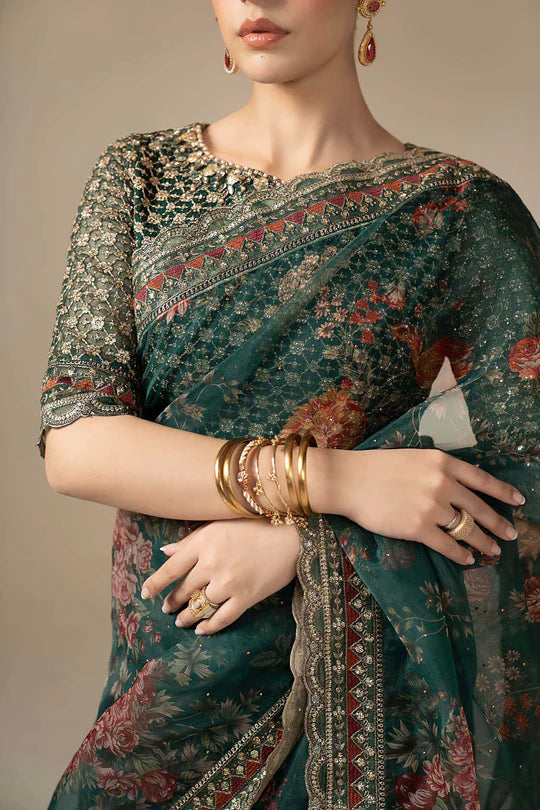 Maria B | Saree SF-EF24-08R1-Green